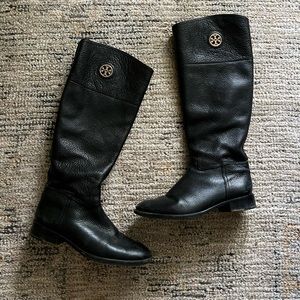 Tory Burch Pebbled Leather Riding Boot - Pre-loved